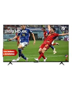 TCL Ultra HD 4K Quad-Mini LED Smart TV 75 Inch, 512 Local Dimming Zones, High 5000:1 Contrast Ratio, 144Hz High Refresh Rate Display - Black - 75C6K