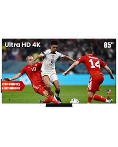 TCL Ultra HD 4K Premium Quad-Mini LED Smart TV 85 Inch, 144Hz Native Refresh Rate, HDR 3000 Nits Peak Brightness, Ultra-High-Performance Display - Black - 85C7K