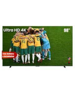 TCL Ultra HD 4K Premium Quad-Mini LED Smart TV 98 Inch, 144Hz Native Refresh Rate, Precise Dimming Series Up to 2048 Zones, Ultra Slim Design - Black - 98C7K