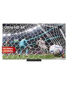 TCL Ultra HD 4K Premium Quad-Mini LED Smart TV 98 Inch, 144Hz Native Refresh Rate, Precise Dimming Series, Slim And Integrated Design - Black - 98C8K
