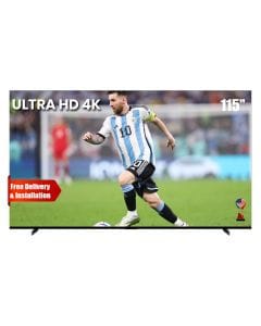 TCL Ultra HD 4K Premium Quad-Mini LED Smart TV 115 Inch, HDR 5000 Nits Peak Brightness, QLED PRO Display Technology, Ultra-Slim Design - Black - 115X955MAX