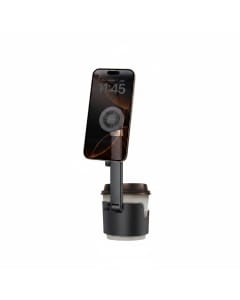 Moxedo Car Cup Grip Phone Holder with 360° Telescopic Arm, Magnetic Mount & Adjustable Design | Black - MX-CM075