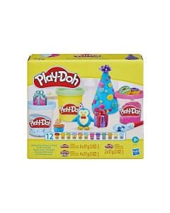 Hasbro Play-Doh Celebration Compound Pack Playset 2+ Years, 6 Bright Solid Play-Doh Colors, Perfect For Crafts - 5010996232632