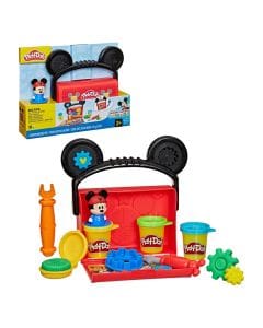 Hasbro Play-Doh Disney Junior Mickey On The Go Garage Playset 2+ Years, 3 Easy To Open Play-Doh Cans Included - 5010996354983