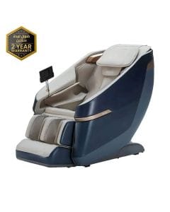 ROTAI Jimny Massage Chair, 8D SL Track Full Body Massage, Zero Gravity Recline, Heat Therapy, Airbags, Foot Rollers, Voice & Bluetooth Control | Blue - A36