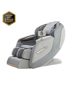 Rotai Royal Omega 4D Massage Chair, Full Body Shiatsu Massage, Zero Gravity SL Track Recliner, Airbag Compression, Percussion Massage & AI Voice Control | Grey - A50