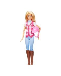 Barbie Malibu Great Horse Chase Doll With Riding Clothes And Accessories 3+ Years, Posable Joints For Realistic Play - 194735230969
