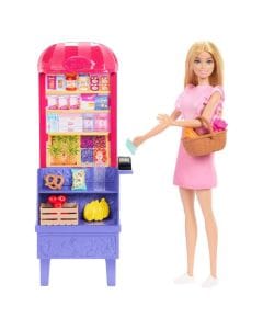 Barbie Malibu Goes Shopping Playset 3+ Years, Realistic Shopping Elements, Encourages Imaginative Storytelling - 194735275496