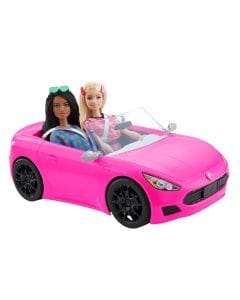 Barbie Convertible 2-Seater Vehicle Car 3+ Years, Rolling Wheels And Realistic Details, Seats Two Barbie Dolls - 194735001750
