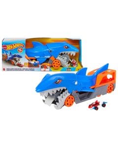 Hot Wheels Shark Chomp Transporter Playset With One 1:64 Scale Car, Fun Play And Storage Solution, Stores Multiple Hot Wheels Cars - 887961925197