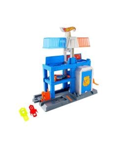 Hot Wheels City Downtown Police Tower Playset 3+ Years, Dual Exit Racing Options, Kid-Powered Elevator Action - 194735334940
