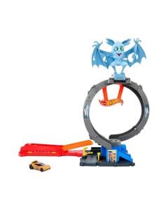 Hot Wheels City Bat Loop Attack Nemesis Toy Car Set 4+ Years, Adjustable Loop And Launcher, 1:64 Scale Vehicle - 194735195084