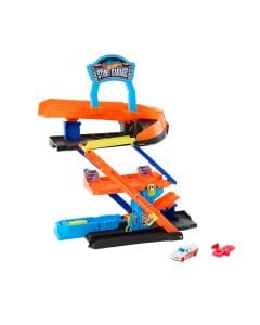 Hot Wheels City Transforming Stunt Garage Playset 4+ Years, Interactive Refueling Station, Ramp Exit And Gap Jump Stunts - 194735334988