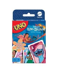 Mattel Games Uno Disney’s Lilo And Stitch Card Game 7+ Years, Classic Uno Gameplay, Special Ohana Rule - 194735267859