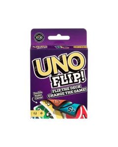 Mattel Games Uno Flip Card Game 7+ Years, Classic Uno with New Actions, Light And Dark Side Gameplay - 887961751062