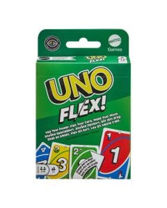 Mattel Games Uno Flex Card Game 7+ Years, 2 To 8 Players, Power Cards And Flex Action Cards, Strategic Flex Gameplay - 194735135967