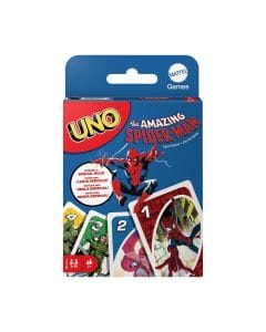Mattel Games Uno The Amazing Spider-Man Card Game 7+ Years, Special Web Swing Card, Classic Uno Gameplay - 194735241415