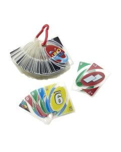 Mattel Games Uno H2O To Go Card Game 7+ Years, Portable Clip Design, Water-Resistant Plastic Cards - 27084724578