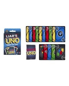 Mattel Games Uno Liar’s Card Game 7+ Years, Bluff And Challenge System, Wild Liar’s Challenge Card - 194735364275