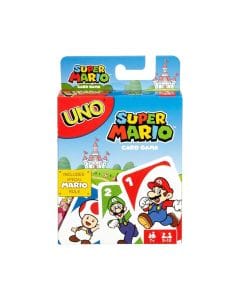 Mattel Games Uno Super Mario Card Game 7+ Years, Special Mario Super Star Card, Score And Win Challenge - 887961331240