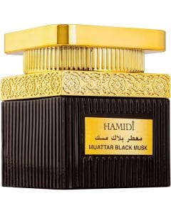 Hamidi Black Musk Muattar 100% Pure Oriental Bakhoor, Long-Lasting Smoke-Free Fragrance, Premium Incense for Home & Prayer - 50g