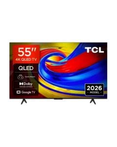 TCL 55 Inch 4K Premium QLED Smart Google TV, Dolby Vision, Dolby Atmos, ONKYO Audio, Game Master, HDR10 - 55P7L  - Black