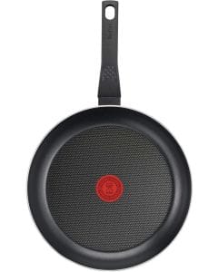Tefal Easy Cook & Clean 26cm Frypan, Titanium Non-Stick Coating, Thermo-Signal Heat Indicator, Even Heat Distribution | Black - B5540502