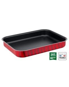 Tefal Tempo Flame Rectangular Oven Dish, 37 x 27cm Heat-Resistant Glass Bakeware, Durable Baking Dish, Oven Safe -J5714882