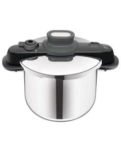 Tefal Secure 5 Pressure Cooker, 8L Stainless Steel Cooker, Induction Compatible, Secure Locking Lid, Fast Pressure Cooking - P3534446
