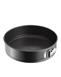 Tefal Easy Grip Gold Springform Tin, 25cm Non-Stick Carbon Steel Baking Pan, Removable Base, Durable Bakeware - J1626245