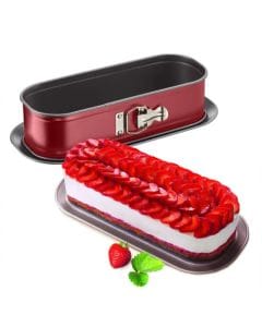 Tefal Deli Bake Springform Cake Pan, 30 x 11cm Non-Stick Carbon Steel Bakeware, Removable Base, Easy Release Design - J1640314