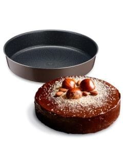 Tefal Perfect Bake Manqué Cake Mould, 24cm Non-Stick Round Baking Pan, Durable Carbon Steel Bakeware, Easy Release Design - J5549602