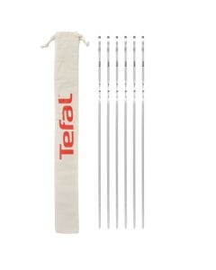 Tefal Tools & Gadgets Grilling Accessory Set, 6-Piece BBQ Tool Kit with Storage Bag, Stainless Steel Utensils - K185S734
