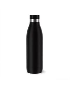Tefal Bludrop Hydration Bottle, 0.7L Stainless Steel Insulated Water Bottle, Leakproof Reusable Design, Black - N3110910