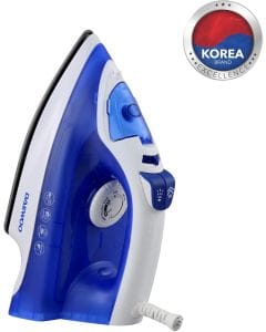 Daewoo Steam Iron, 1800W Power, Dry & Steam Ironing Function, Non-Stick Soleplate - Blue | DSI 2019