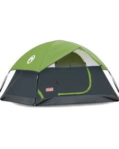 Coleman Sundome 2-Person Camping Tent, 3-Season Dome Tent, WeatherTec Waterproof Protection, Fiberglass Poles, Large Windows, Easy Setup, Compact Outdoor Shelter