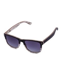 Qwood Retro Square Two-Tone Sunglasses, Polarized Lenses, Stylish Classic Eyewear for Everyday Wear