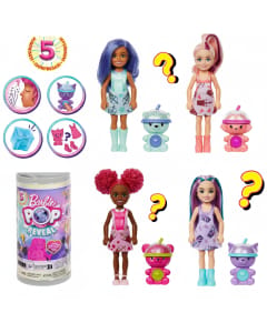 Barbie Bubble Tea Chelsea Doll with Surprises, 5 Fun Gifts Included