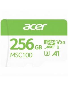 Acer MSC100 256GB microSD Card, UHS-I, U3, V30, A1, Up to 100MB/s, 4K UHD Video