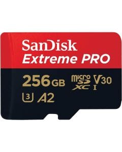SanDisk 256GB Extreme PRO microSDXC UHS-I Memory Card - 200MB/s Read, 140MB/s Write, 4K UHD Ready