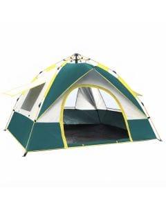 HJB VISSO 4-Person Instant Camping Tent, Automatic Pop-Up Design with 60-Second Setup, Waterproof and UV Protection