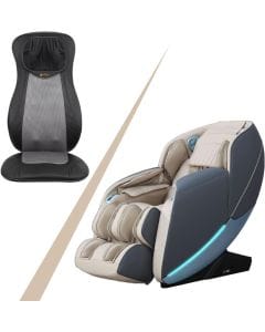 ARES iSmart-2 Massage Chair with uCushion, SL-Track, Intelligent Voice Control, Zero Gravity, Full Body Massage | Black