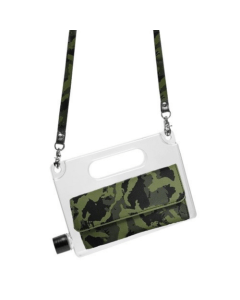Aquapurse Clear Camo Water Bottle with Detachable Purse, BPA-Free Bottle, Reusable Hydration Bottle - 700ml 