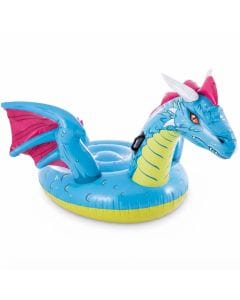 Intex Dragon Ride-On Pool Float, Large 79 x 75-Inch Inflatable Water Raft for Kids, Ages 3+
