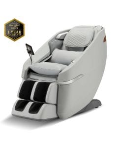 ROTAI Ekanite 2-in-1 Massage Chair Sofa, Full Body Massage, Zero Gravity Recline, Heating Pads, Rocking Function, Touch Control & Space Capsule Design | Grey - A37