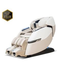 Rotai Advanced AI Robotic Massage Chair, 4D Dual-Core Full Body Massage, AI Health Scan, Zero Gravity Recline, Triple Foot Reflexology & 22 Auto Programs | Beige - RT8902CG