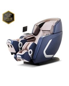 ROTAI 8D SL-Track Massage Chair, Dual-Core 4D Rollers, 38 Airbags, Zero Gravity, Yoga Stretch, Heat Therapy, AI Voice & Bluetooth | Blue - A70 Max