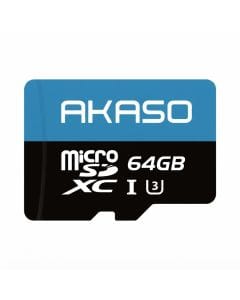AKASO 64GB microSDXC UHS-I U3 Memory Card, 100MB/s Read Speed, High-Speed Storage for 4K UHD Video
