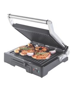 Daewoo Contact Grill 2000W, 6 Height Settings, 180° Flat BBQ Mode, Non-Stick Plates | DCG 5003 | Black