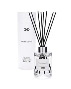 Dofta White Nights Reed Diffuser, Long Lasting Home Fragrance with Reed Sticks, Elegant Room & Office Aroma Diffuser | 120ml
